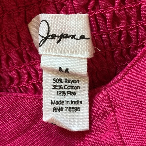 Japna Pink Corset Style Crop Top With Cap Sleeve - Picture 3 of 3